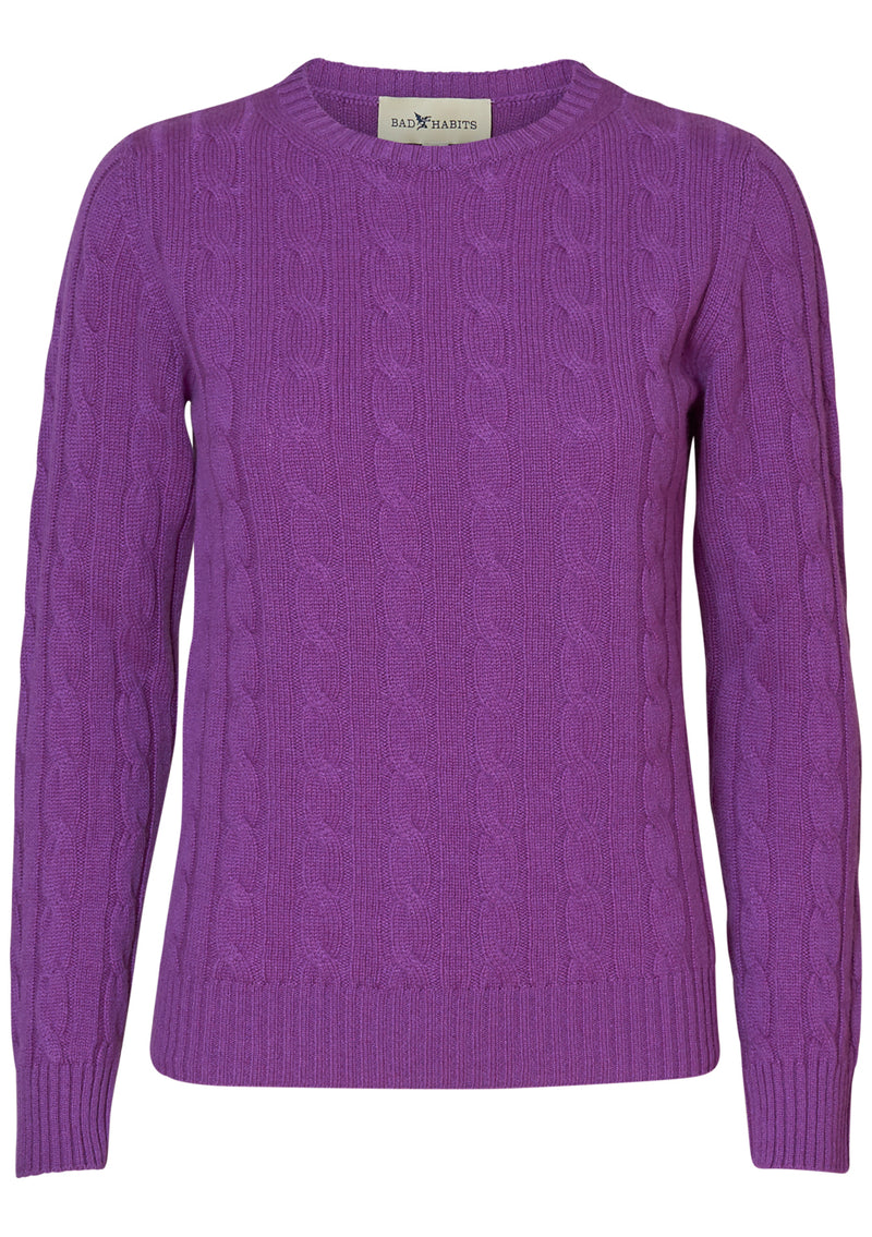 Sari Cashmere Cable-knit Sweater Woman