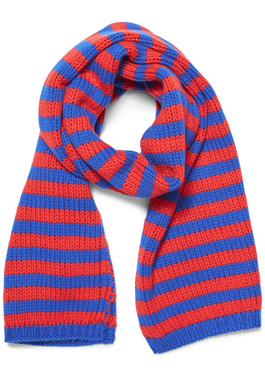 Blue & Red Cashmere Scarf