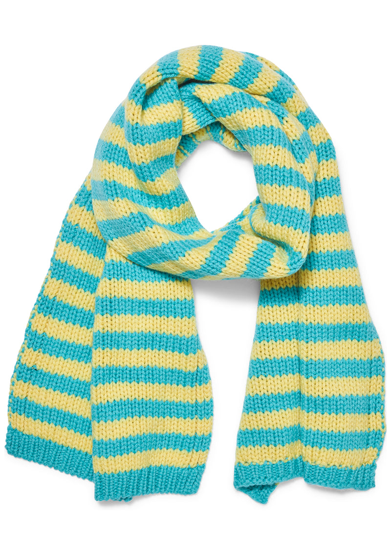Yellow & Turquoise Cashmere Scarf