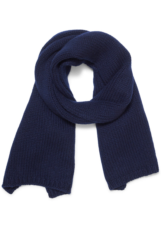 Navy Cashmere Scarf Small