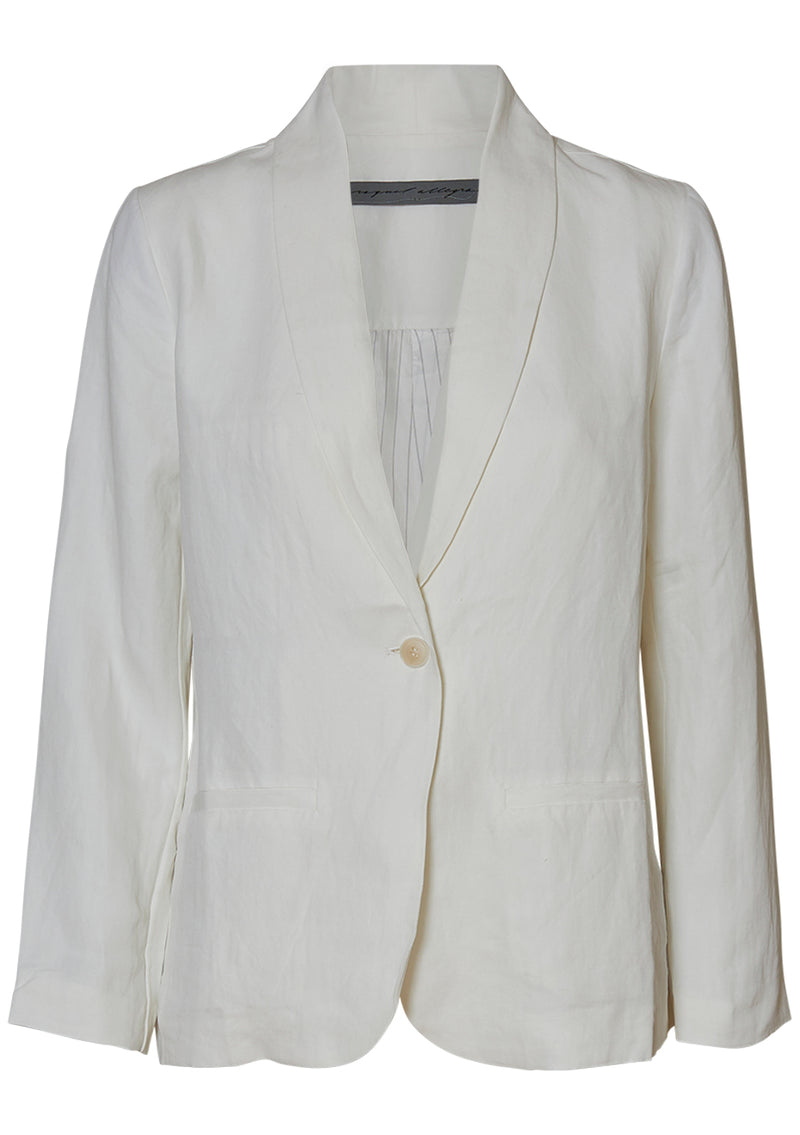 Clarissa Blazer Washed White