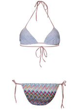 Metallic Triangle Chevron Bikini Multicolour