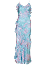 Rialto Silk Dress Cotton Candy Swirl