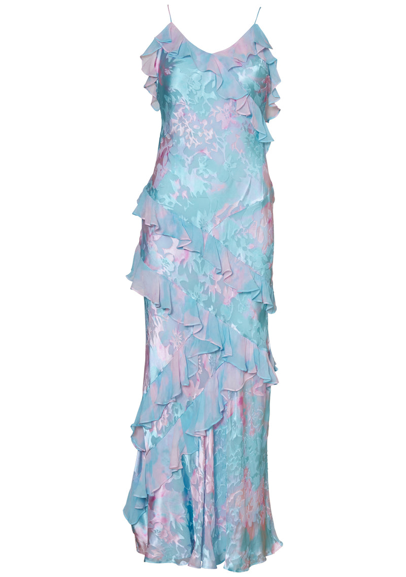 Rialto Silk Dress Cotton Candy Swirl