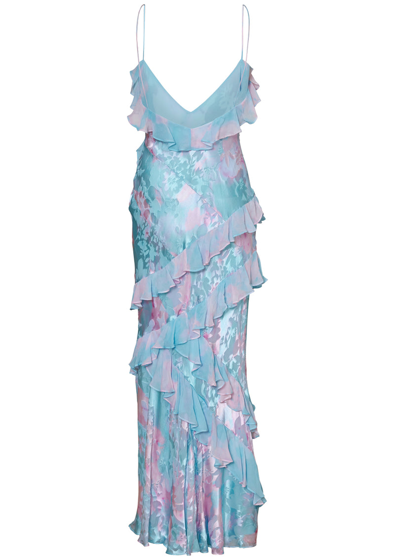 Rialto Silk Dress Cotton Candy Swirl