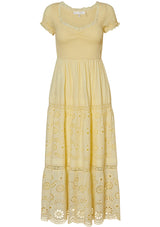Bisolet Lace Maxi Dress Citron