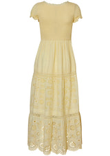 Bisolet Lace Maxi Dress Citron