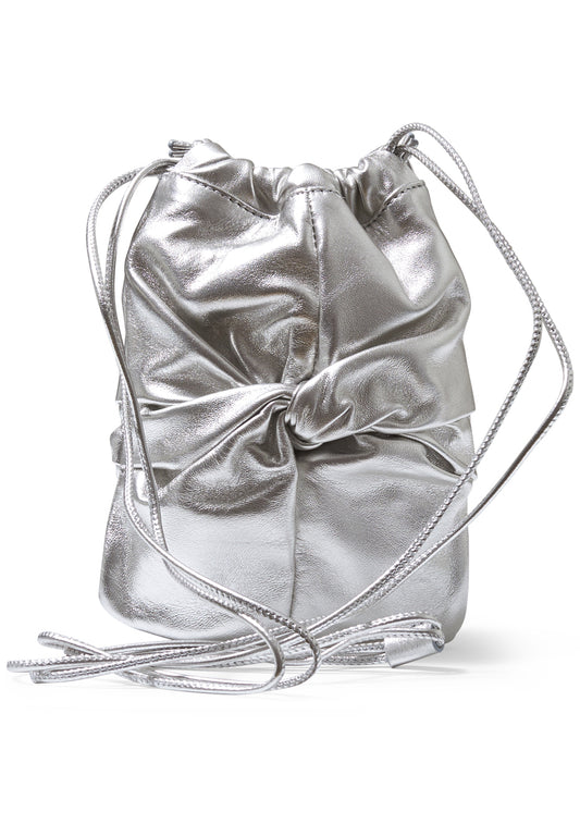 Ronet Metallic Crossbody Bag Light Silver
