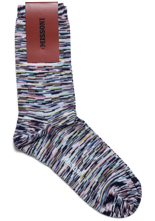 Striped Lamé Socks Multicolour