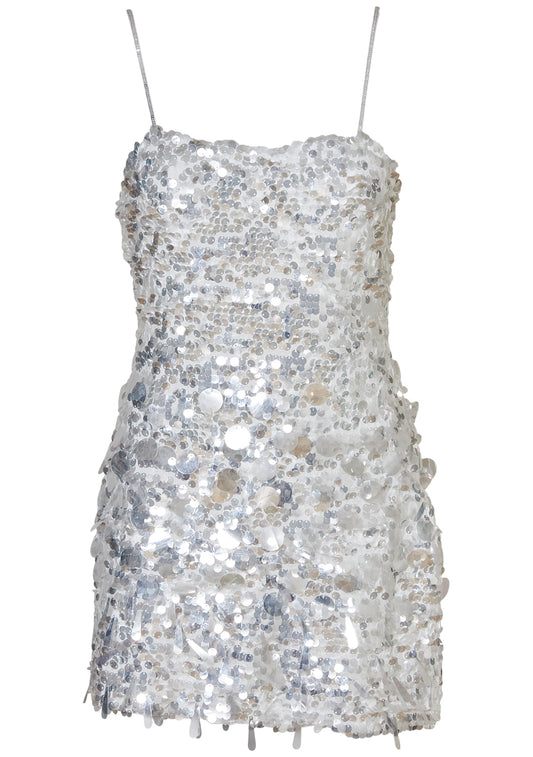 Aluria Dress Clear Silver