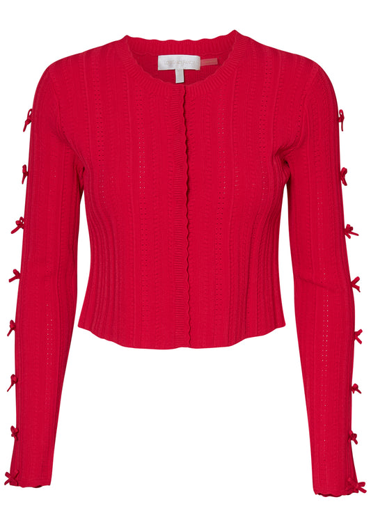 Zoriah Cardigan Candy Apple