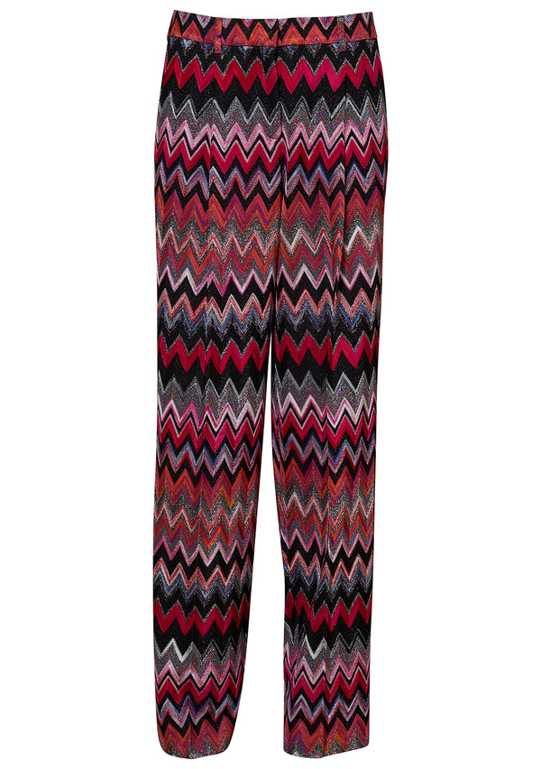 Tonal Pink & Black Trousers
