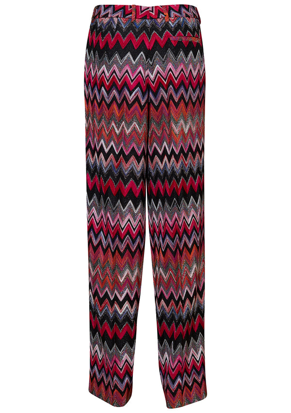 Tonal Pink & Black Trousers