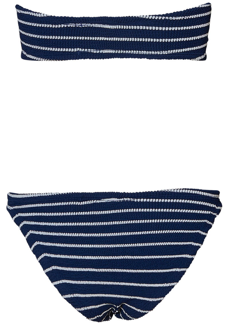 Jean Stripe Bikini Navy