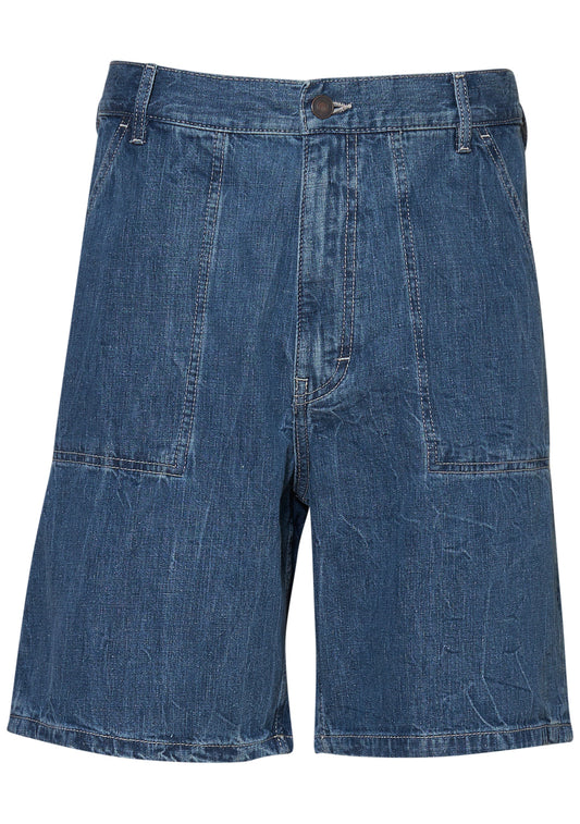 GM011 Genua Worker Chino Shorts Round House Blue