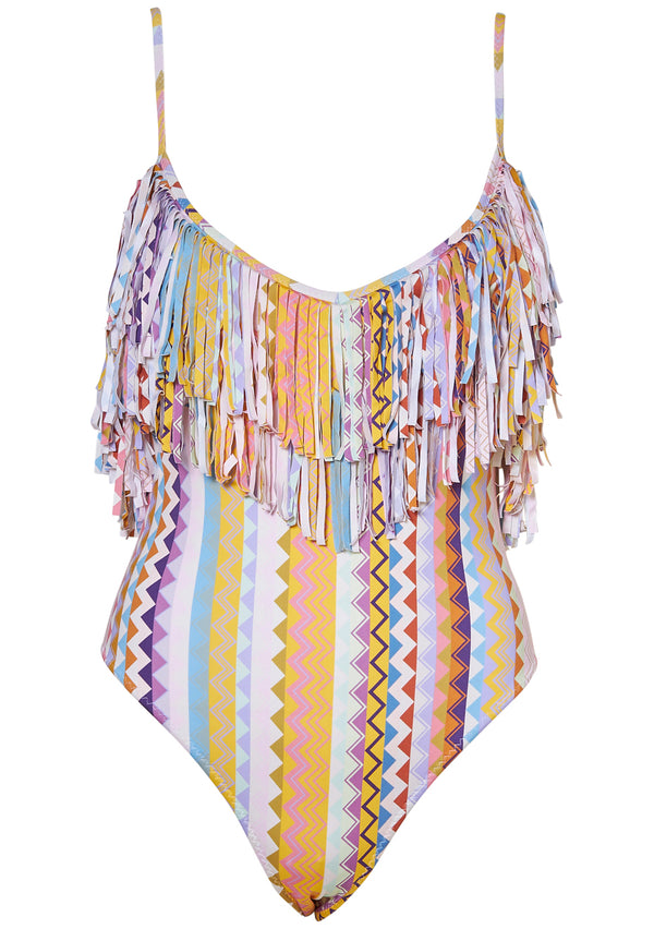 Fringe Swimsuit Multicolour