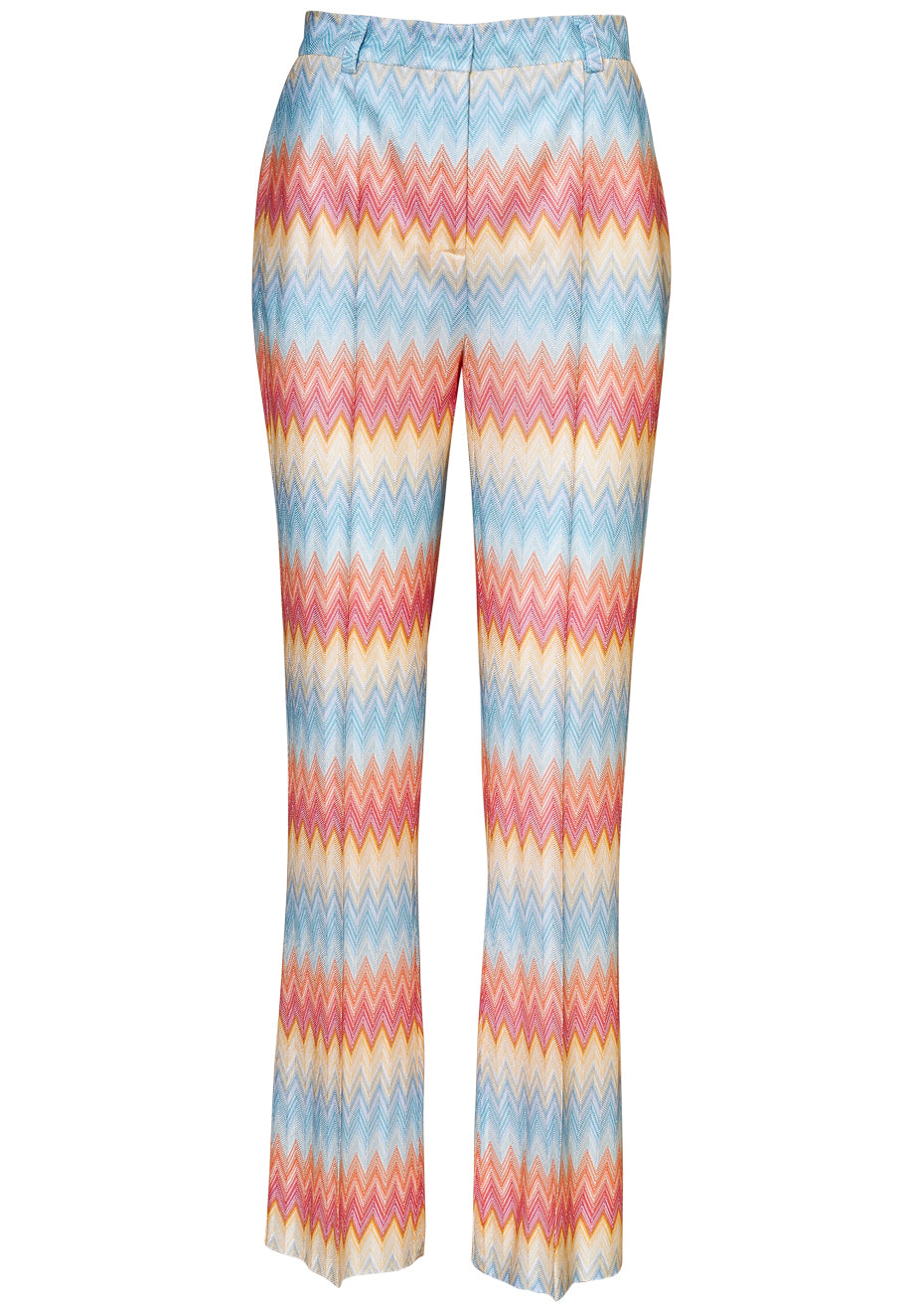 Chevron Pattern Slacks Flared Multicolour Chevron Trousers – LOT#29