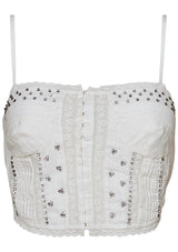 Embellished Rosabella Top True White