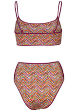 Reversible Bralette Bikini Multicolour