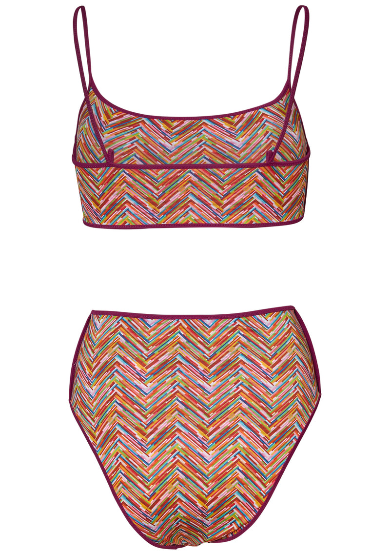 Reversible Bralette Bikini Multicolour