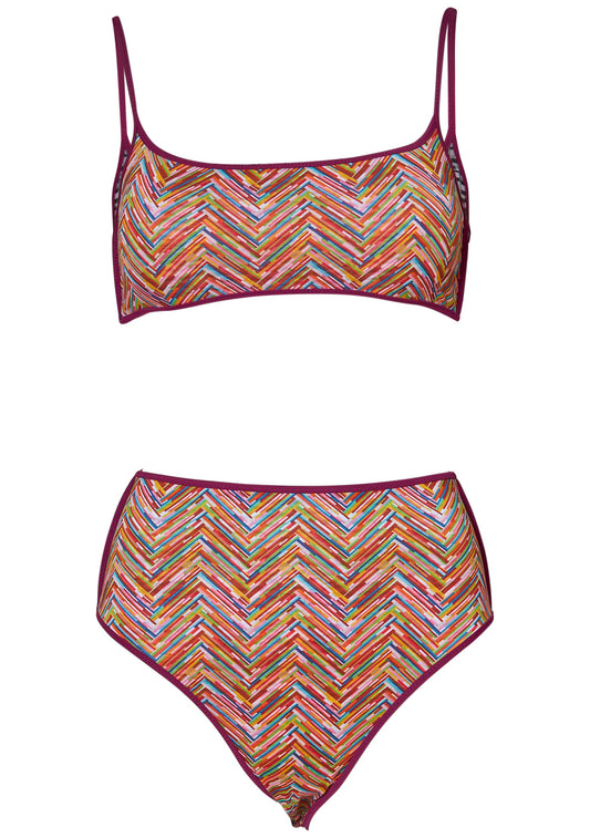 Reversible Bralette Bikini Multicolour