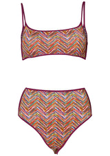 Reversible Bralette Bikini Multicolour