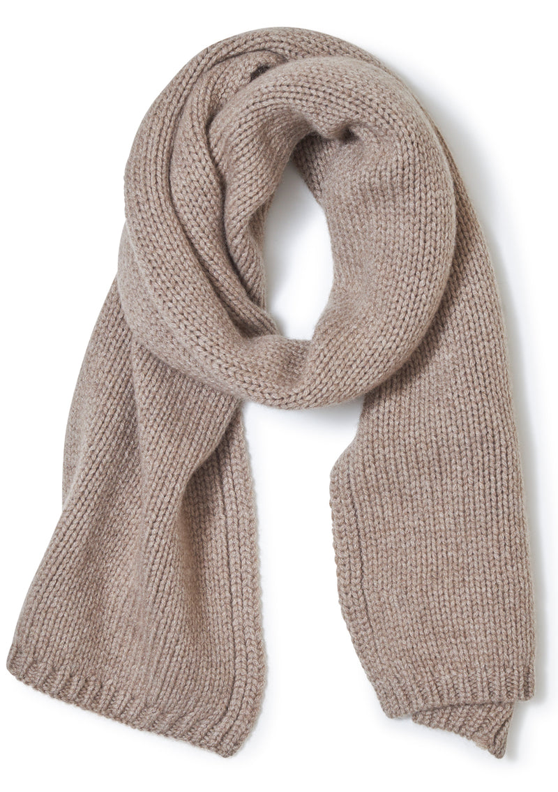 Oatmeal Cashmere Scarf Small