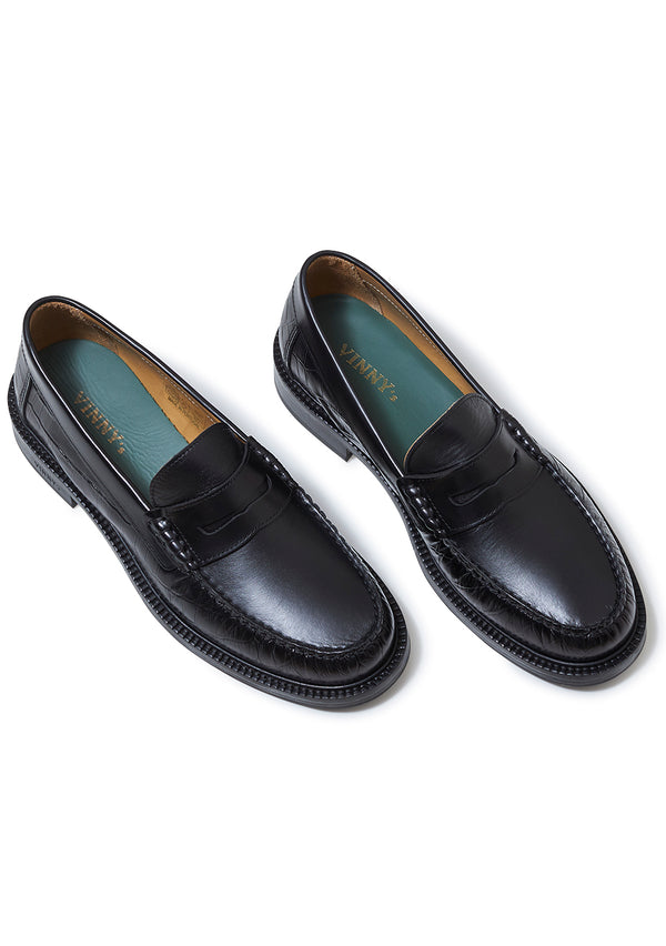 Yardee Moccasin Loafer Croco