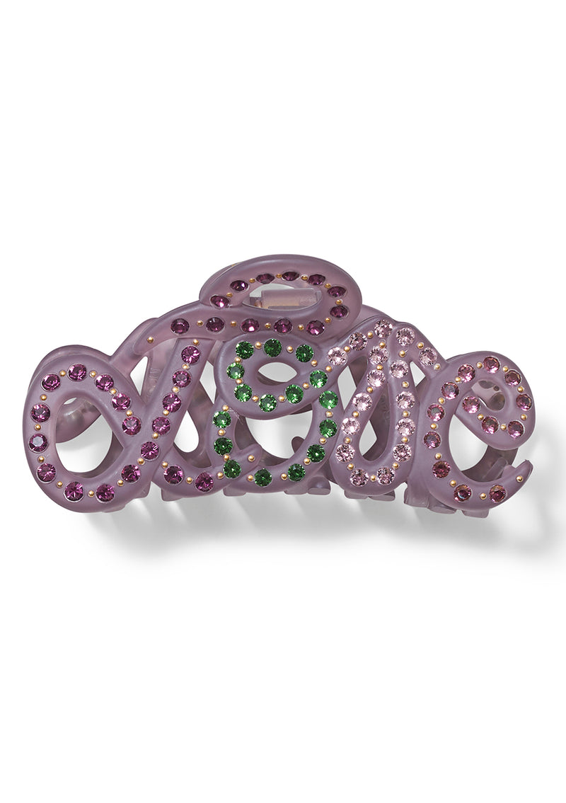 Love Hair Clip Purple