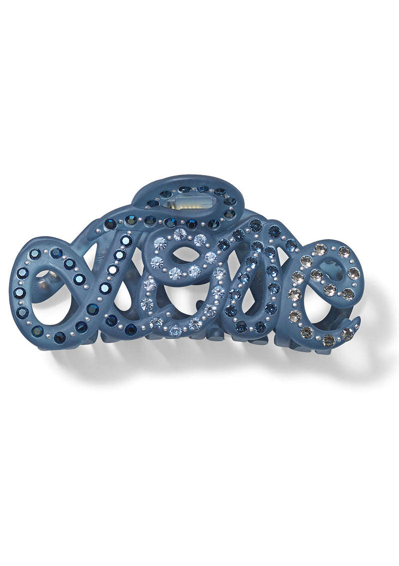 Dark Blue Love Hair Clip