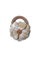 Big Flower Hair Elastic Cream
