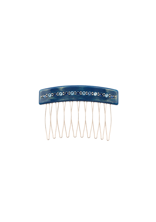 Brilliant Hair Comb Blue Pearl
