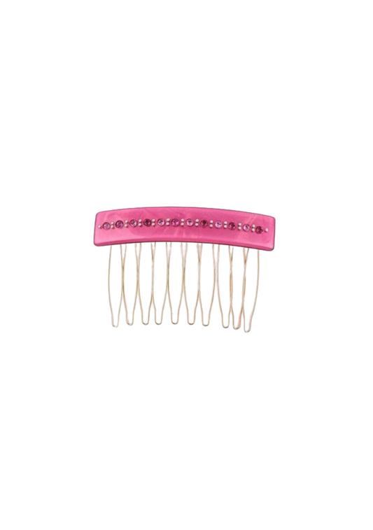 Brilliant Hair Comb Magenta Pearl