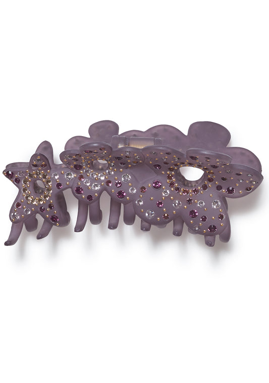 Large Purple Flower Hair Clip