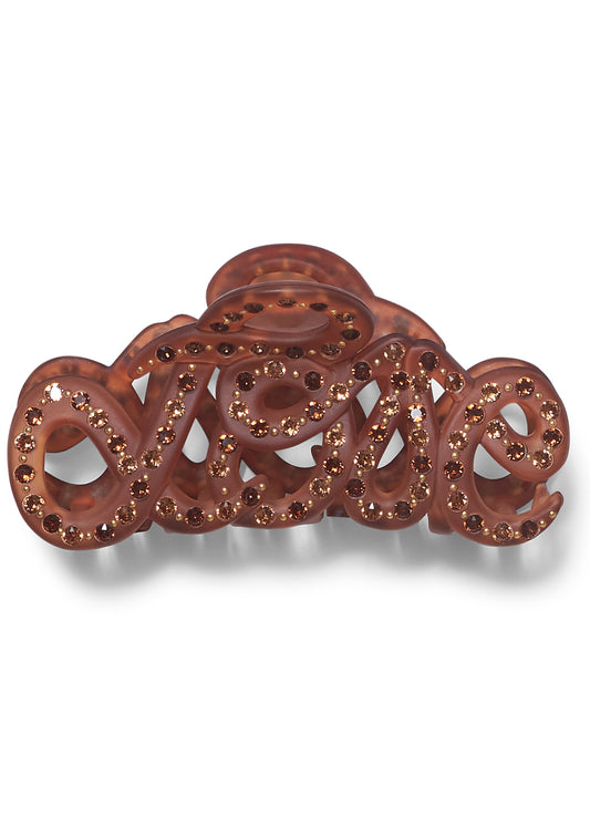 Love Hair Clip Brown