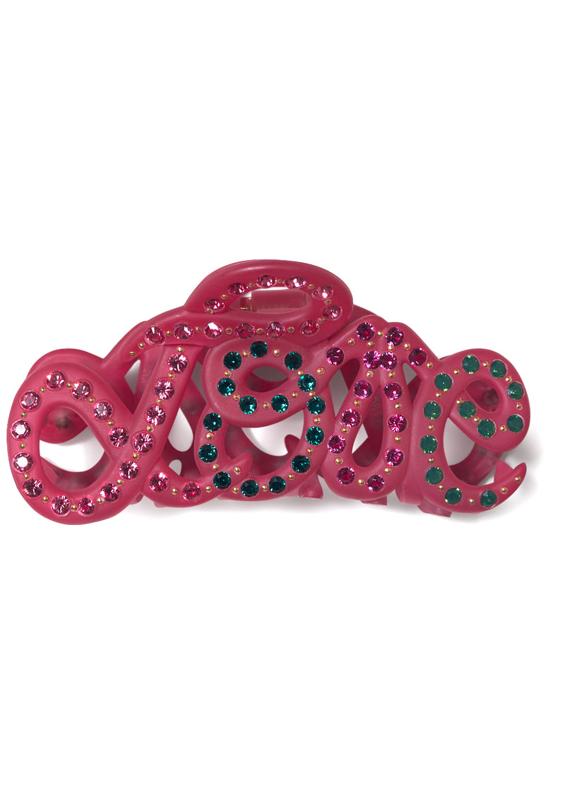 Love Hair Clip Cerise