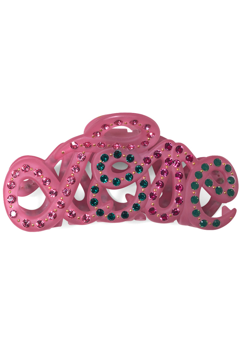 Love Hair Clip Pink