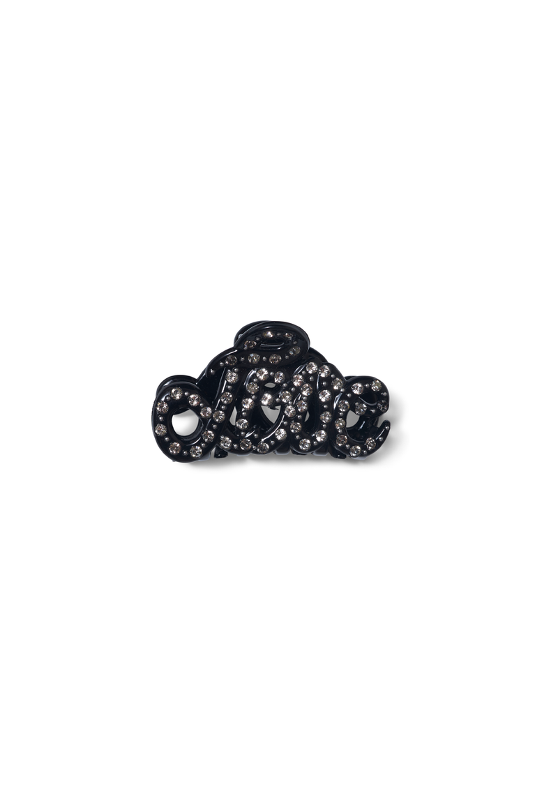 Mini Love Hair Clip Black