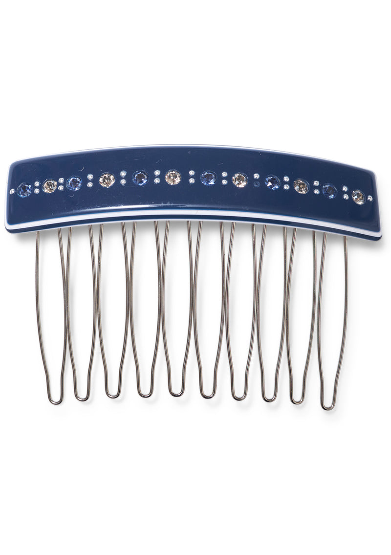 Navy Hair Comb