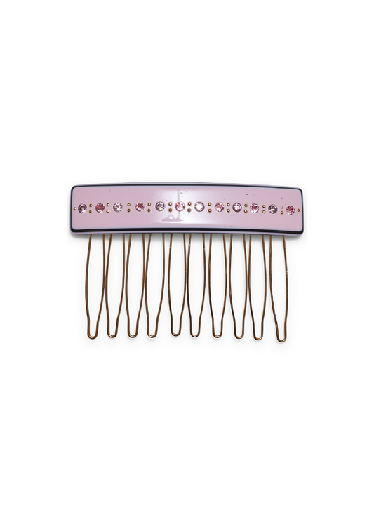 Rose & Black Hair Comb