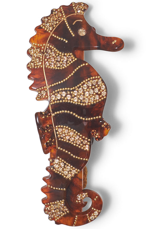 Seahorse Hair Clip Tortoise