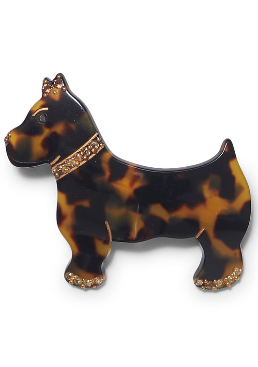 Small Tortoise Dog Fox Hair Clip