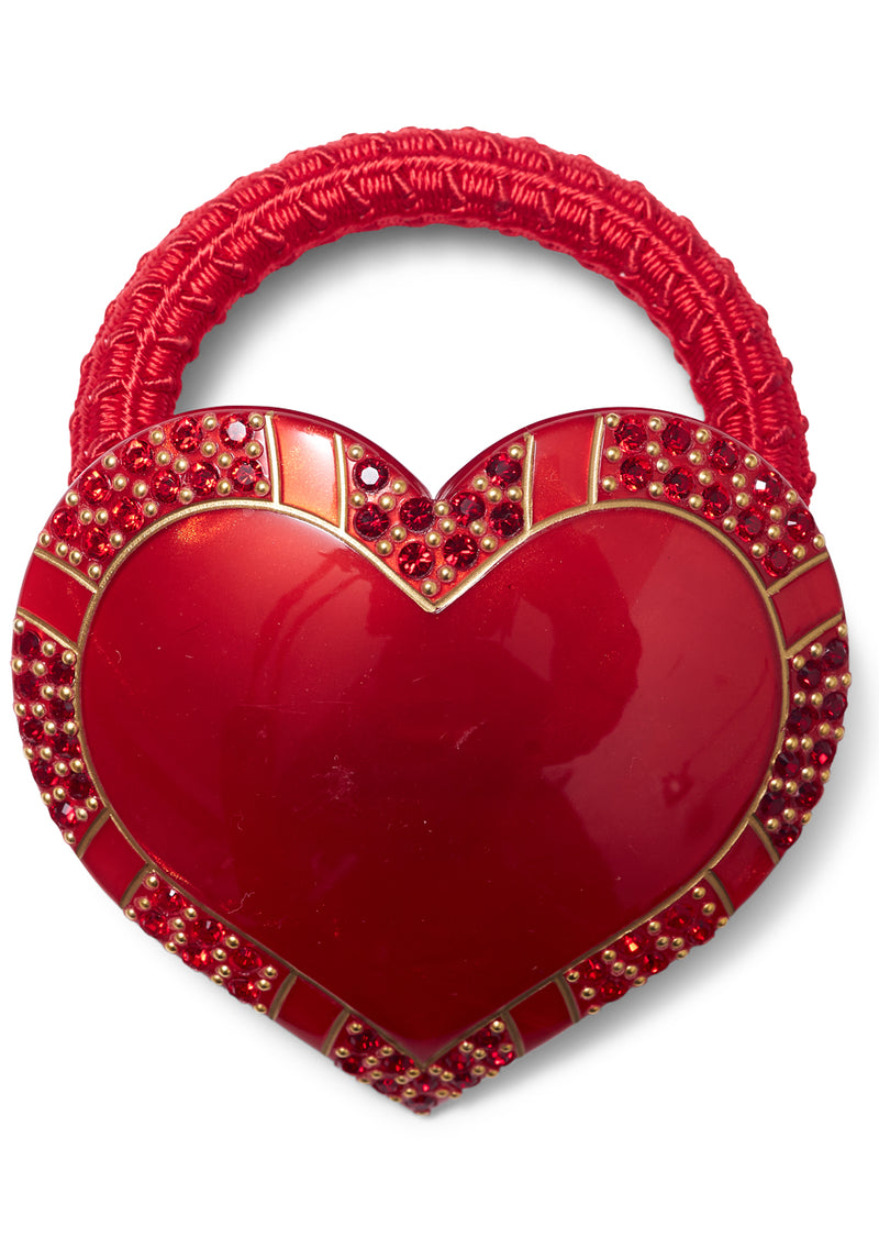 Valentines Heart Red Hair Elastic