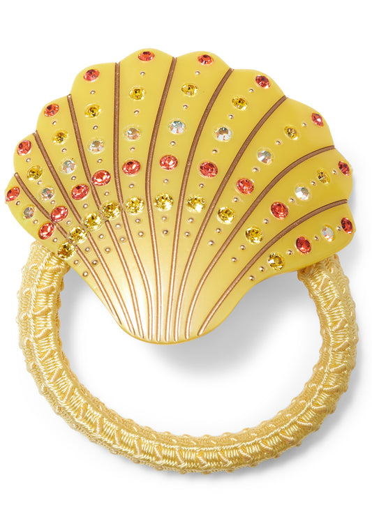 Yellow Seashell Hair Elastic