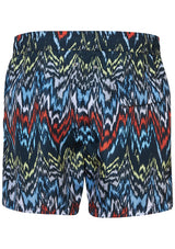Abstract Chevron Swim Shorts Multicolour
