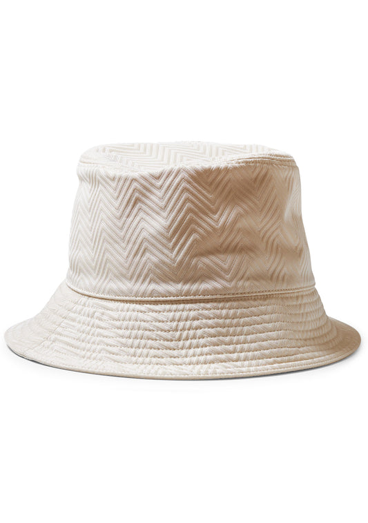 Chevron Bucket Hat Cream