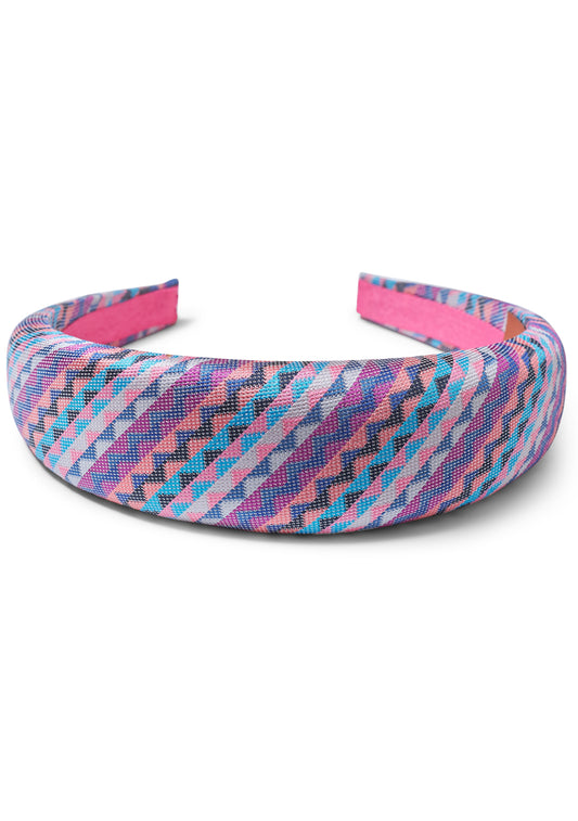 Chevron Headband Purple Multicolour