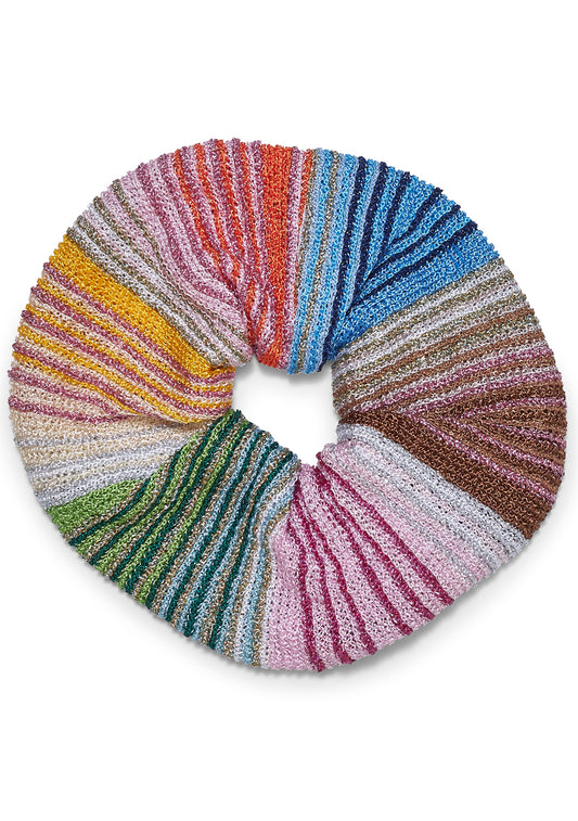 Chevron Lamé Scrunchie Multi