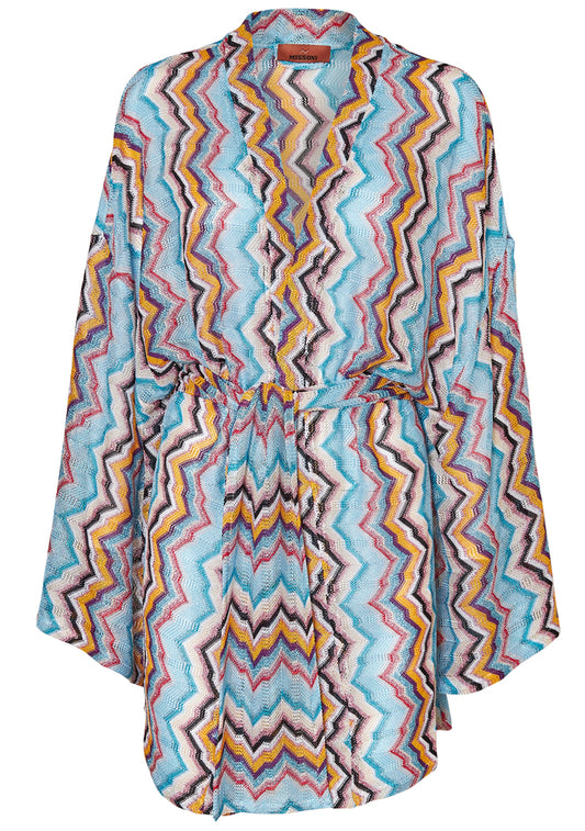 Chevron Multicolour Short Cover Up
