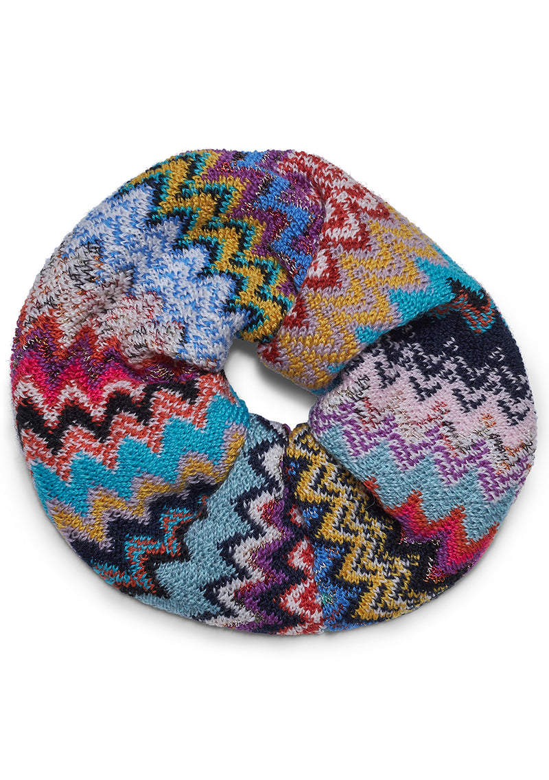Chevron Scrunchie Dark Multicolour